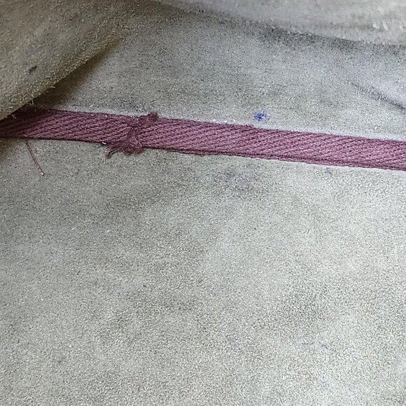 READ CONDITION Dooney & Bourke vintage Teton green leather drawstring tote bag - Picture 10 of 16